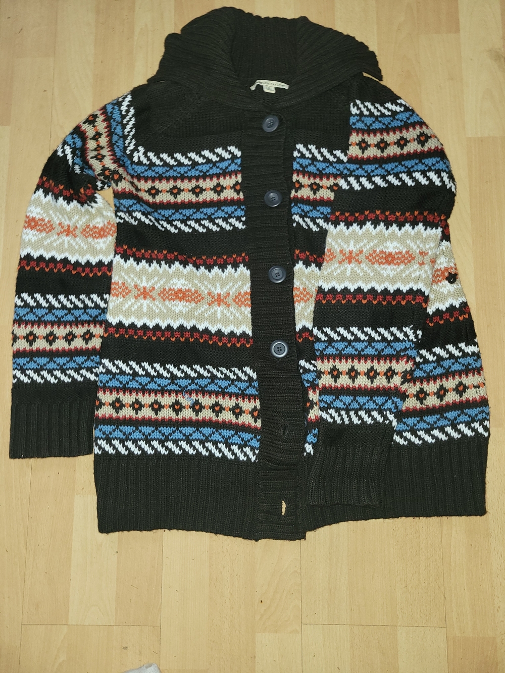 Carolyn Taylor XL Brown Chunky Knit Cardigan